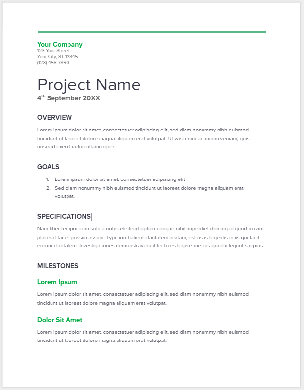 word doc proposal template